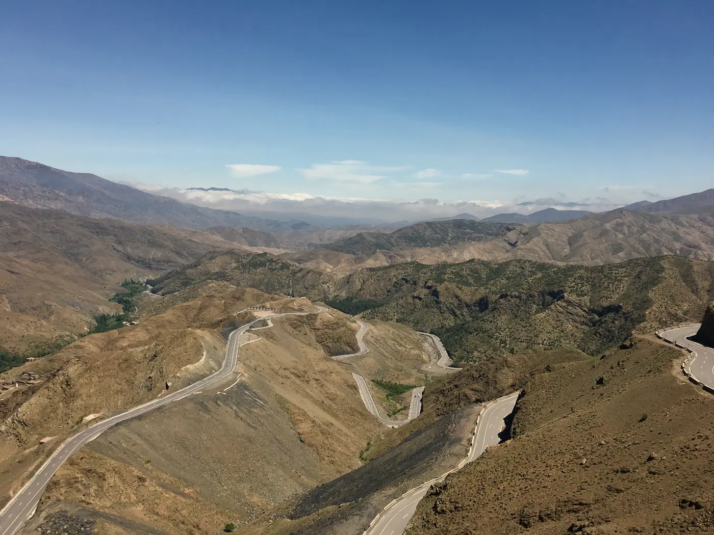 The Tizi n'Tichka road across the High Atlas